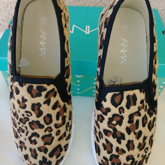 leopard pony hair sneakers